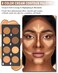 Cream Contour Palette Makeup, Long Lasting Full Coverage Concealer for Black Women, Contouring Foundation, Sculpt &amp; Highlighting, Blendable Bronzer Concealer for Correct Dark Circles, Blemish, 0.84 oz