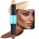 evpct 2in1 Face Shaping &amp; Contouring Stick Cream Contour Concealer Bronzer Stick Makeup Kit for Beginner Face Highlighter Makeup Stick contorno maquillaje de maquillaje profesional,NEW Deep