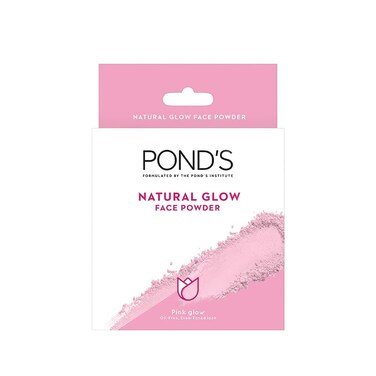 Pond-s Natural Glow Face Matte Powder For Normal Skin, Pink Glow - 30G