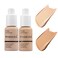 2 Pack PHOERA Foundation 102# Nude and 104# Buff Beige,Flawless Soft Matte Liquid Foundation 24 HR Oil Control Concealer Foundation Makeup.