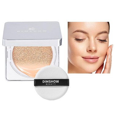 Flawless Cushion Foundation Makeup for Man and Woman   Hydrating   Long-Lasting Buildable Coverage   Highly Conceal   Lightweight and Moisturizing   Refill Included, 1.05Oz (#02 NATURAL)