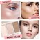 Boobeen Blush Contour Highlighter Makeup Palette - 3 Color Shimmer or Matte Powder Palette for Blush, Highlighting, Bronzer &amp; Glowing the Face