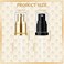 2Pack Foundation Pump Compatible with Maybelline Fit Me Liquid Foundation Makeup (Gold+Black)