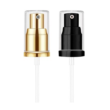 2Pack Foundation Pump Compatible with Maybelline Fit Me Liquid Foundation Makeup (Gold+Black)