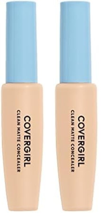 COVERGIRL - Clean Matte Concealer, Oil-Free, Lightweight Formula, Blendable, Natural-Looking Coverage, 100% Cruelty-Free (Pack of 2)