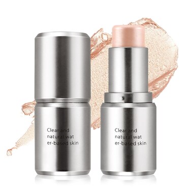 Boobeen Highlighter Makeup Stick, Cream Highlighter &amp; Blush Stick, Face Contouring Illuminator, Natural Translucent Light Moisturizer Dewy Finish