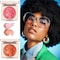 2pcs Embossed Smooth Powder Blush Palette For Cheeks,Embossed Girl Blush for Cheeks,Matte Face Powder Blush Palette,Natural Makeup (Pink+Orange)
