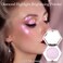 Erinde Pink Purple Face Highlighter Makeup Palette, Shimmer Diamond Glitter Highlighter Powder for Face Body, Face Highlighters Makeup &amp; luminizers Palette, Long-Lasting Lightweight, 02#