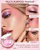 Baked Powder Blush, Glow Marbleized Blush Powder Palette,Lightweight Shimmery Cruelty-Free face Blush for Cheeks,Eyeshadow &amp; Highlight,Makeup Gift for Women rubores de maquillaje(0.49Ounce)-02
