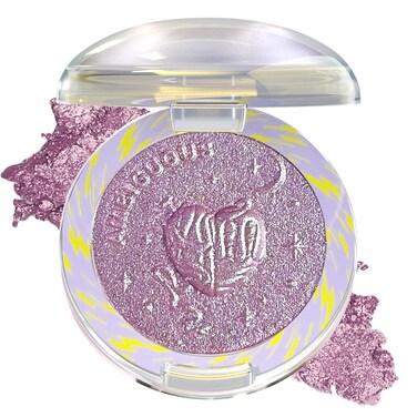 Glitter Sparkly Face Highlighter Makeup Palette Shimmer Radiant Glow Illuminator Iluminadores de Maquillaje 6g (03 Aurora Purple)