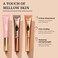 Liquid Contour Highlighter Blush Stick, Smooth Creamy Texture Face Makeup Wand with Sponge Tip, Multi-use Stick Natural Contour Blush Brighten Cheek Cosmetic(Highlighter #01)