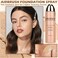AIUEO Airbrush Foundation Makeup Spray for Mature Skin Lightweight Full Coverage Airbrush Flawless Setting Spray Foundation Makeup-Beige