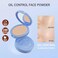 Oil Control Face Pressed Powder，Waterproof Long Lasting Finishing Face Powder, Cruelty-free，Matte Smooth Setting Powder Makeup，0.35Oz (dark, 1)