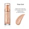 Body Shimmer Oil Liquid Glitter Face Luminizer Glow Body Highlighter Waterproof Long Lasting Moisturizing Body Luminizer Face Body Prom Party Makeup Brush Include(Rose Gold, Body Oil)