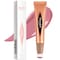 Go Ho Liquid Blush Beauty Wand,Soft Cream Blush Makeup,Liquid Face Blush Stick Contouring with Cushion Applicator,Easy to Blend &amp; Long Lasting &amp; Smooth Natural Dewy Finish,02 Happy Rose Blush
