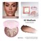 Go Ho Baked Bronzer Powder Makeup,Blush Glow Balance,Color Corrector,Baked Contour Face Brighten,Buildable Bronze Glow,Natural Finish,04 Medium