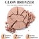 UCANBE Glow Bronzer, Long-Lasting Baked Shimmer Bronzing Powder - 02 Light Bronzer, Lightweight &amp; Buildable Neutrual Satin Finish, Luminous Contour for Face, Cheeks, and Body