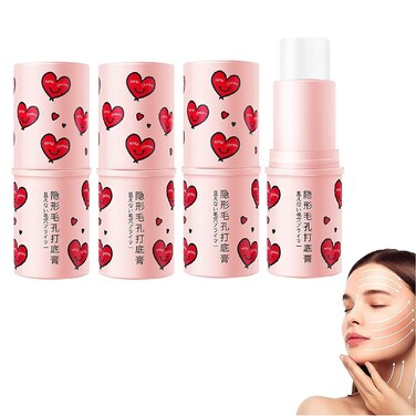 Magical Pore Eraser Waterproof Face Primer Stick - Matte Priming Makeup Blur Stick Invisible Pore Eraser Stick (Natural, 3PCS)
