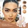 Liquid Highlighter - Luminous Finish Light Liquid Luminizer Makeup Enhanced with Pearl Particles &amp; Botanical Blend, Weightless Dewy Glow for Radiant Skin, Vegan, Cruelty-Free (#03 Rose gold)