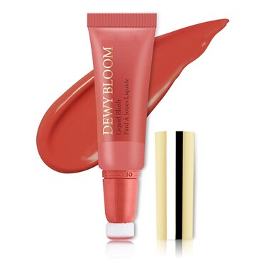 Blush Beauty Wand - Matte Face Contour Wand with Cushion Applicator, Creamy Liquid Blush Stick, Blendable Rouge, Cruelty-Free, 105 Ardour, Brownish Red