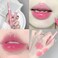Jelly Lipstick Tinted Lip Gloss Heart Lip Glaze, 3 Colors Lipstick Long Lasting Moisturizing Tinted Lipgloss,Non-sticky,High Pigmented Glossy Lip Gloss