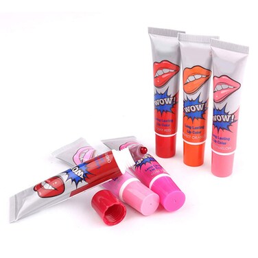 Qinlorgo Advanced Color Scrub Lip Gloss, Beauty Portable Scrub Lipstick for Daily Use (CHERRY RED)