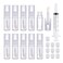 10 Pack Lip Gloss Tubes with Big Doe Foot Wand, Empty 9ML 0.3 Oz Transparent PTEG Lipgloss Tubes Concealer Containers for DIY Lipgloss Handmade Makeup