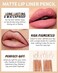 Matte Lip Liner Pencil Set, 12 Colors Creamy Lipliner Crayon, Long Lasting Waterproof Lip Tint Stain, Smooth, High Pigmented, Smudge-Proof Non-Stick Cup Lipstick Makeup Pen, Lip Liners Kit for Women-P