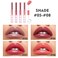 High Shine Lip Gloss with Clear Fixed Color Lip Oil, Up to 12 Hours Long Lasting Dual Ended Liquid Lipstick, Lightweight and Non Sticky, 0.1 Oz (05+06+07+08)