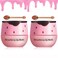 2PCS Strawberry Lip Balm, Vitamin E Lip Masks &amp; Moisturizing Propolis Sleeping Lip Mask, Effective Reduces Lip Lines Prevention Dry and Cracked Lip Scrubs Exfoliator Smoothing Dry Lip Care