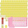 200PCS Lip Balm Tubes and Filling Tray and Spatula Set, Clear Lip Balm Container Tubes with Yellow Caps Empty Chapstick Tubes Empty Bulk for DIY Lipstick Homemade 3/16 Oz (5.5 ml)