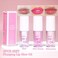 3 Color Magic Color Changing Lip Oil, Moisturizing Lip Glow Oil Hydrating Lip Oil Plumping Glimmer Lip Gloss Tint Nourishing Non-sticky for Lip Care (E243)