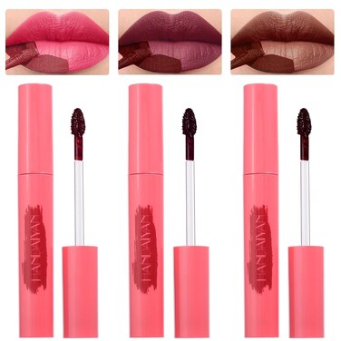 BONNIE CHOICE 3 Colors Peel Off Matte Lip Liner Stain, Long Lasting Natural Peel Off Tattoo Lip Stain, Waterproof Non-Stick Cup Lip Tint Peel Off Lip Gloss, Lip Makeup Gifts for Women-04#05#06#