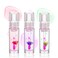 Plumping Lip Glow Oil,Hydrating Tinted Lip Oil Color Changing Lip Gloss Floral Moisturizing Lip Balm Lip Care For Dry Lip Long Lasting Nourishing 3Pack