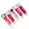 5 Pack Lip Gloss Set of Lip Gels - Clear, Watermelon, Strawberry, Cherry, and Bubble Gum Hydrating Lip Glosses with Vitamin E
