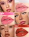 3 Colors Lip Oil Lip Glaze,Tinted Lip Gloss,Hydrating Lip Glow Oil Lipgloss,Transparent Pink Lip Stain Tinted Fat Lip Oil,Clear Glow Reviver Lip Care Oil,Women's Day Makeup Gift for Women-1+2+6