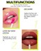3 Colors Lip Oil Lip Glaze,Tinted Lip Gloss,Hydrating Lip Glow Oil Lipgloss,Transparent Pink Lip Stain Tinted Fat Lip Oil,Clear Glow Reviver Lip Care Oil,Women's Day Makeup Gift for Women-1+2+6