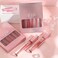 Glitter Lipgloss Set with Gift Box, 6 Colors Red Purple Rose Pink Sparkly Glossy Waterproof Colourful Glitter Shimmer Liquid Lipstick Set, Vegan &amp; Cruelty Free Nonstick Cup Makeup Lip Gloss