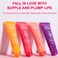 Lip Glowy Balm,4 Pack Fruit Glowy Lip Balm,Vitamin E Lip Glowy Balm Set Reduce Lip Lines, Enhance Lip Color,Moisturizing &amp; Plump Quickly Replenishing Moisture and Relieving Dry Lips