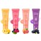 Lip Glowy Balm,4 Pack Fruit Glowy Lip Balm,Vitamin E Lip Glowy Balm Set Reduce Lip Lines, Enhance Lip Color,Moisturizing &amp; Plump Quickly Replenishing Moisture and Relieving Dry Lips
