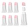 AMORIX 6 Packs Lip Gloss Tubes 5ml Pink Cap Lip Gloss Containers Empty Lip Balm Tubes Cosmetic Squeeze Lipgloss Tubes for DIY Lip Gloss Base