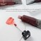 ANGGREK Mini Lip Gloss, Clear Mirror Lip Glaze Black Rich Layering Long Lasting Clear Mirror Elegant Black Lip Gloss Lip Oil for Women Makeup 5g