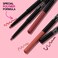 wet n wild Lip Liner Perfect Pout Matte Retractable Gel Lip Liner Pencil, Purple Lay Down the Mauves (Pack of 2)