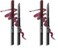 wet n wild Lip Liner Perfect Pout Matte Retractable Gel Lip Liner Pencil, Plum Together (Pack of 2)