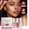 3 Set Lip Oil Hydrating Tinted Lip Balm, Plump Lip Gloss Lip Care Transparent Toot Lip Oil Tinted, Fresh Texture &amp; Non-sticky, Nourishing Repairing Lip Lines Lip Care Products (Set B)