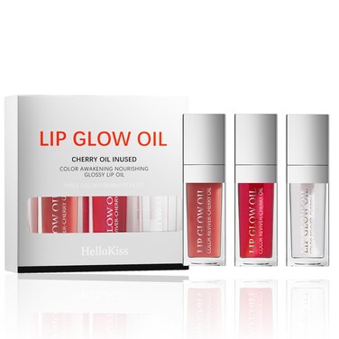 3 Set Lip Oil Hydrating Tinted Lip Balm, Plump Lip Gloss Lip Care Transparent Toot Lip Oil Tinted, Fresh Texture &amp; Non-sticky, Nourishing Repairing Lip Lines Lip Care Products (Set B)