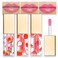 BINGBRUSH 3 Pcs Color Changing Lip Gloss Tinted, Peaches Strawberry Watermelon Magic Mood Lipstick,PH Color Change Lip Stain Lip Balm, Longlasting Lips Will Not Dry Out