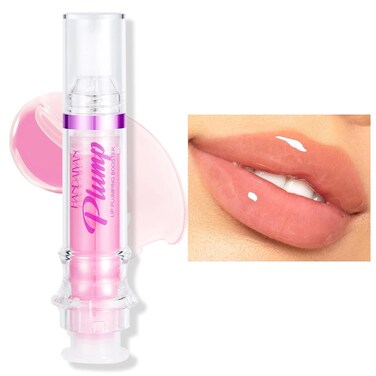 Lip Plumping Booster, Spicy Lip Plumper Oil Lip Plumping Gloss, Ultra-Hydrating Nourishing Plump and Pout Lip Plumper, Glossy Finish Fuller Natural Lip Makeup Gift for Girls (01#)