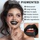 Black Matte Lipstick Lip Liner Set Liquid Lipstick High Pigmented Long Lasting Waterproof Goth Makeup Halloween Lip Gloss Lip Stain for Cosplay Gothic Rock Style
