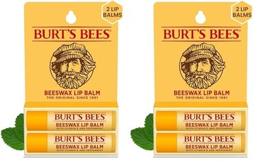 Burt's Bees Lip Balm Easter Basket Stuffers - Original Beeswax, Lip Moisturizer With Responsibly Sourced Beeswax, Tint-Free, Natural Conditioning Lip Treatment, 2 Tubes, 0.15 oz. (Pack of 2)